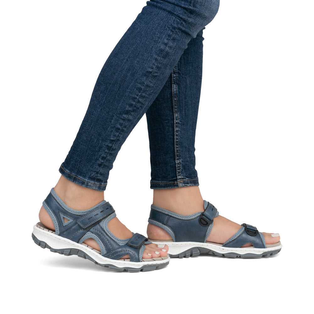 Rieker Casual Walking Sandal 68866-12 BLUE