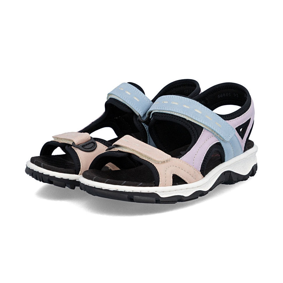 Rieker Casual Walking Sandal 68866-93 MULTI