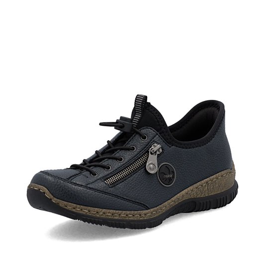 Rieker N3267 DARK NAVY Slip On and Go Casual Shoe N3267-15