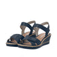 Remonte R6252 NAVY Leather Touch Fastening Wedge Sandal R6252-16