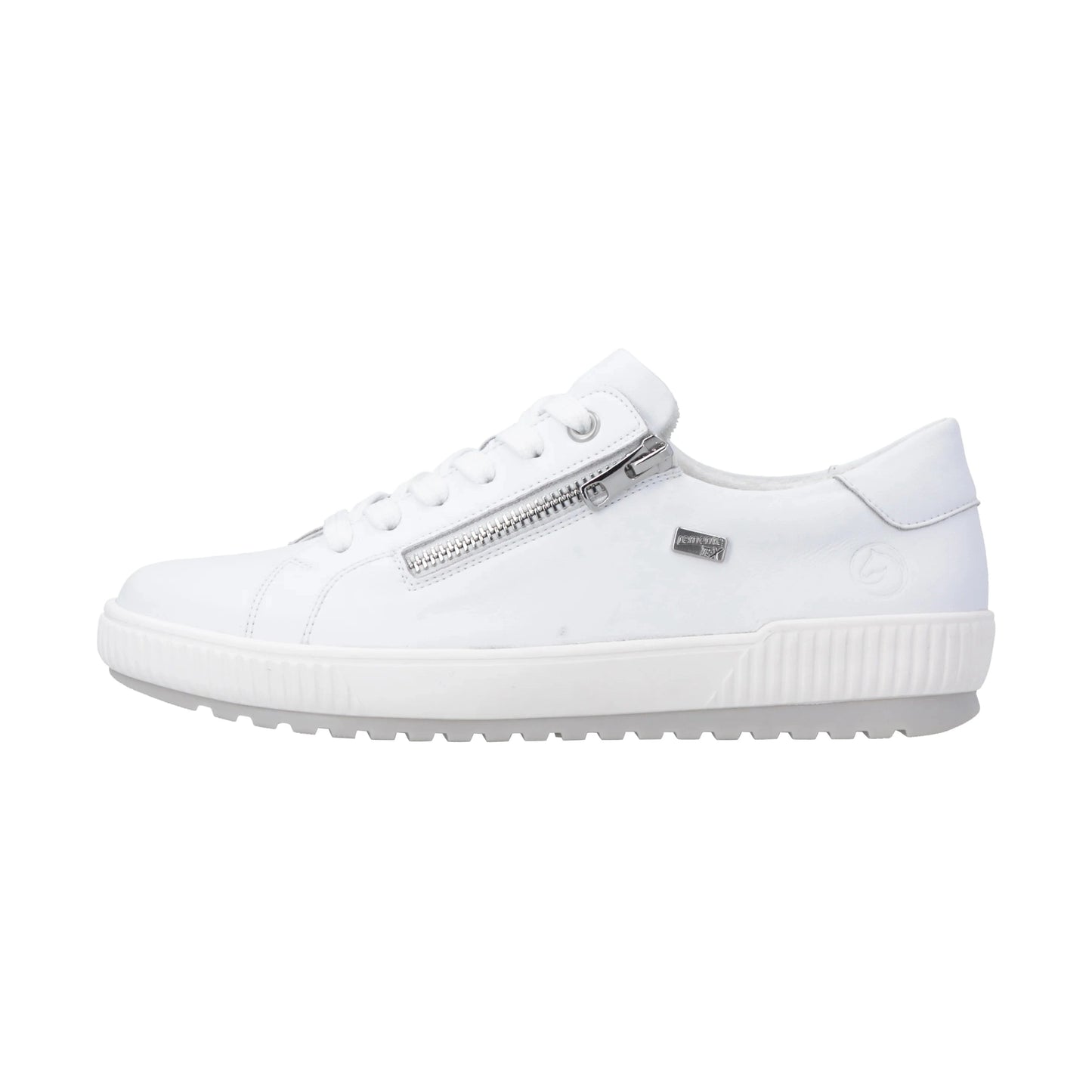 Remonte D0700 WHITE Trainer Style Shoe With Zip D0700-80