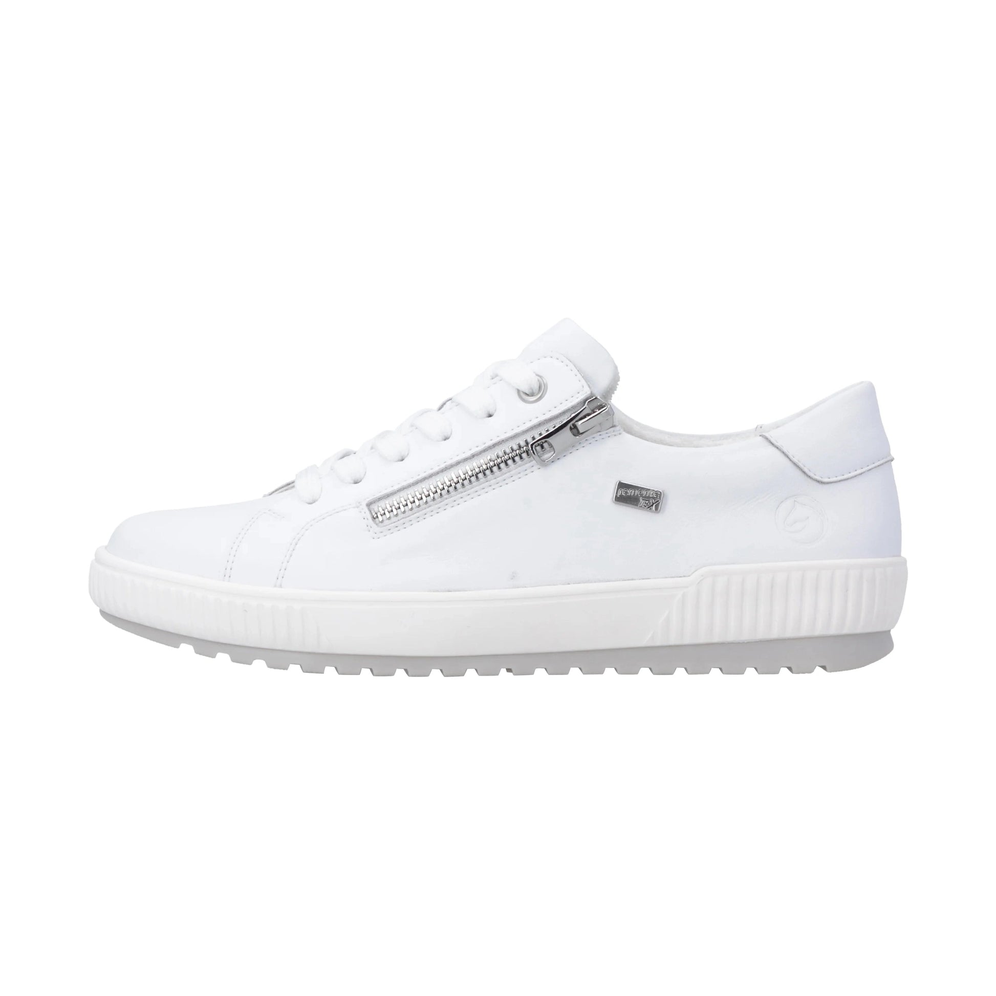 Remonte D0700 WHITE Trainer Style Shoe With Zip D0700-80
