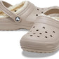 Crocs 207010 BONE Lined Classic Clog  207010-2YB