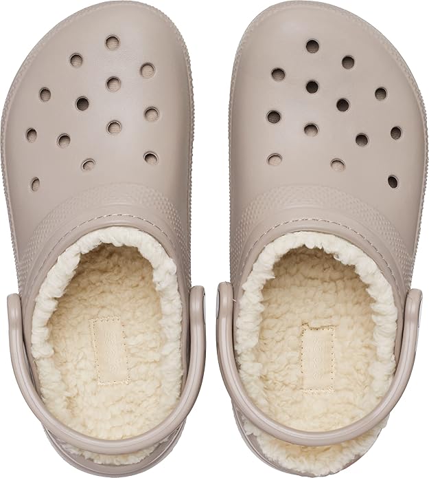 Crocs 207010 BONE Lined Classic Clog  207010-2YB