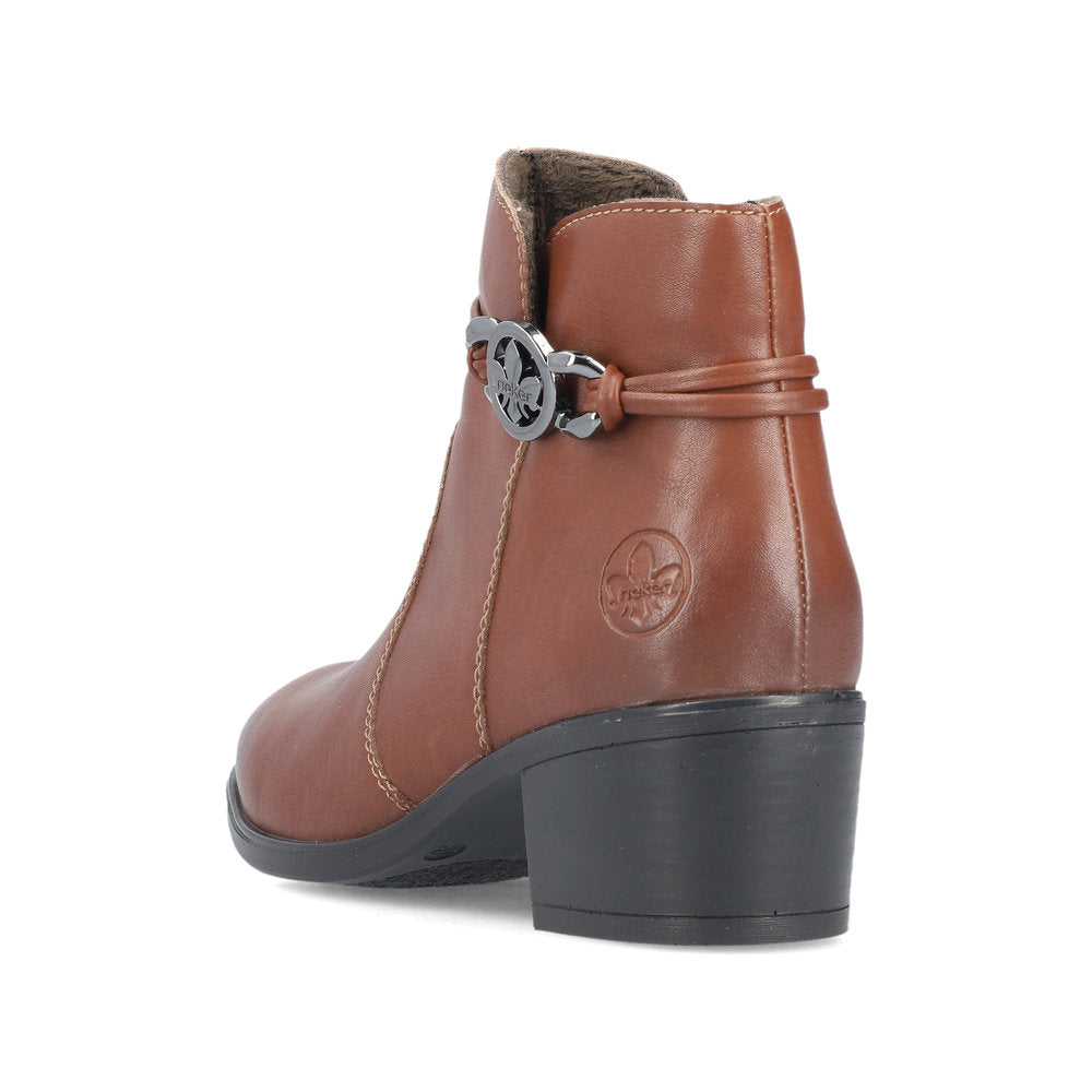 Rieker Ladies Boot 73970 Classic ankle boot with zip NUT 73970-22