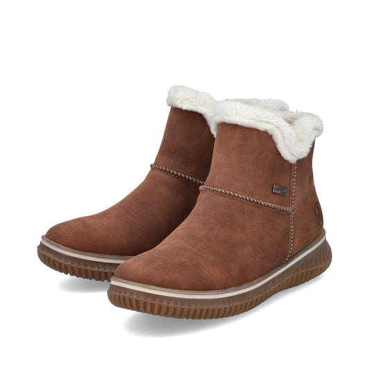 Rieker Casual Ankle Boot With Warm and Water Repellent Lining 74260-25 TAN