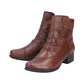 Rieker 78659 Tan Soft Leather Victoriana Zip Ankle Boot 78659-22