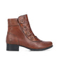 Rieker 78659 Tan Soft Leather Victoriana Zip Ankle Boot 78659-22