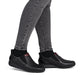Rieker 47253 BLACK Soft Leather Waterproof High Fronted Shoe 47253-00