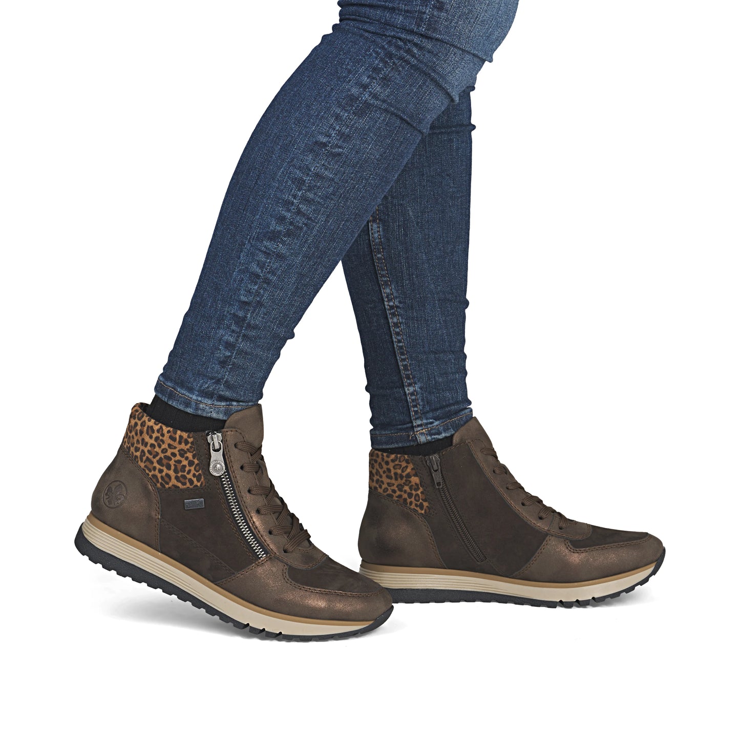 Rieker 49040 BROWN Trainer Style Ankle Boot 49040-24