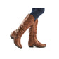 Rieker 93670 TAN Long Western Style Zip Boot 93670-24