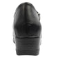 Valerias Black Soft Leather Wide fitting Zip Shoe Boot 9510