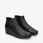 Valerias 9511 BLACK Soft Leather Wide Fitting Ankle Boot
