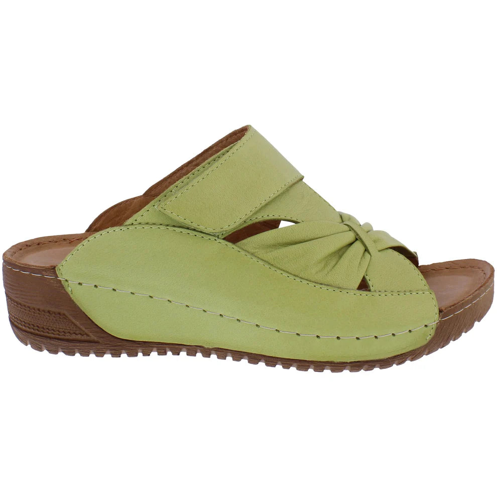 Adesso Lexi Soft Leather Mule Sandal GREEN LEXI-A8251