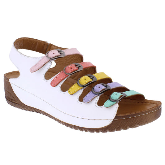 Adesso Astrid  DOLLY MIX Soft Leather Wedge  Sandal astrid-A6426