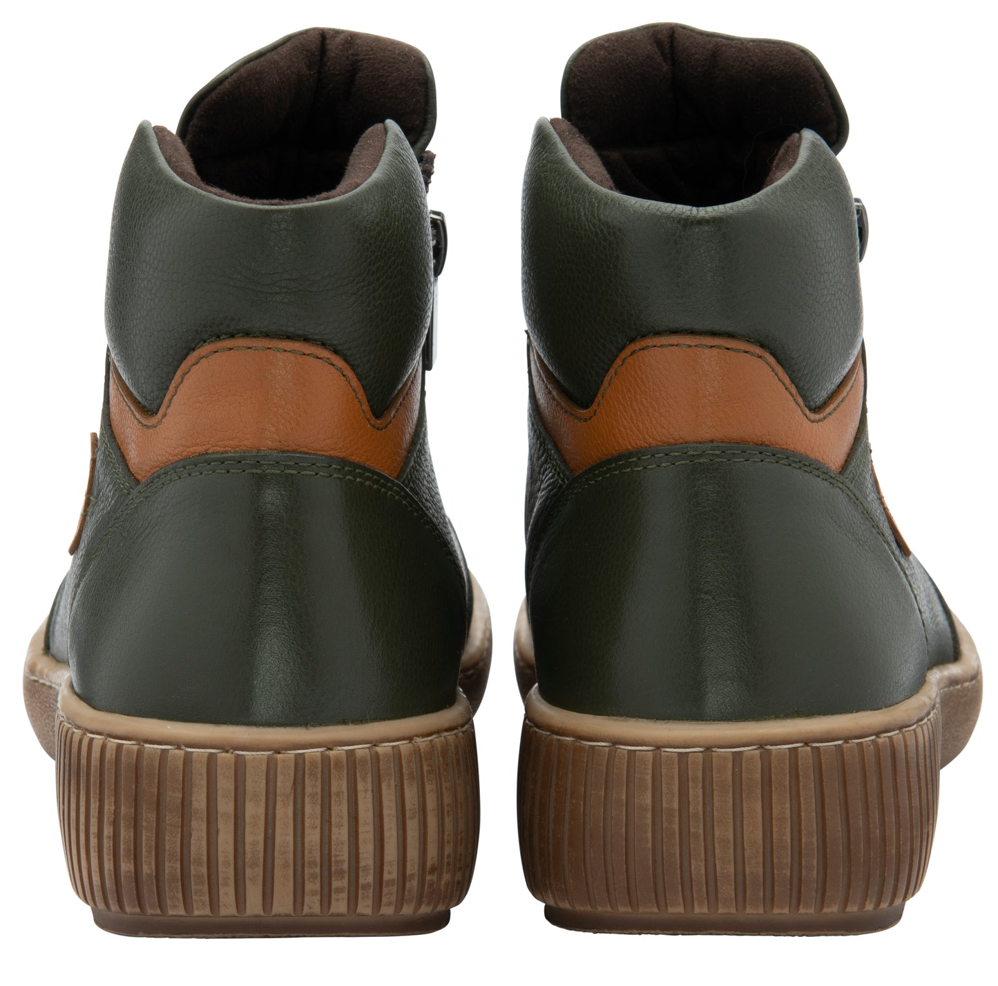 Lotus Atlanta Green Soft Leather Twin Zip Ankle Boot ULB405