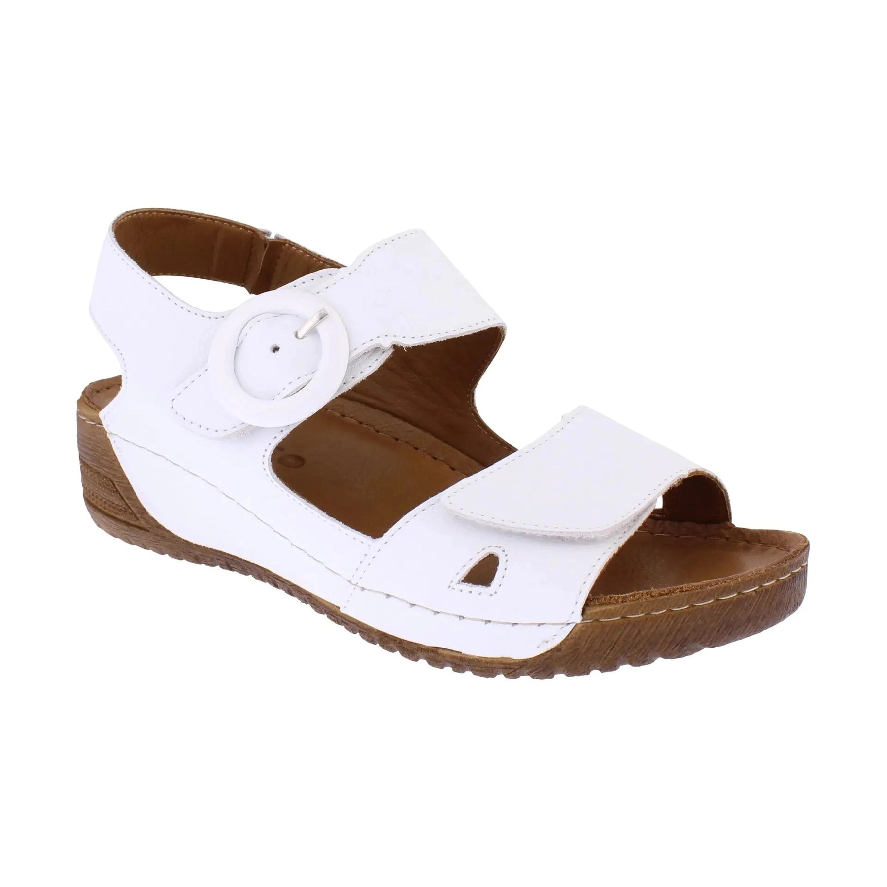 Adesso Lily WHITE Soft Leather sandal A7195