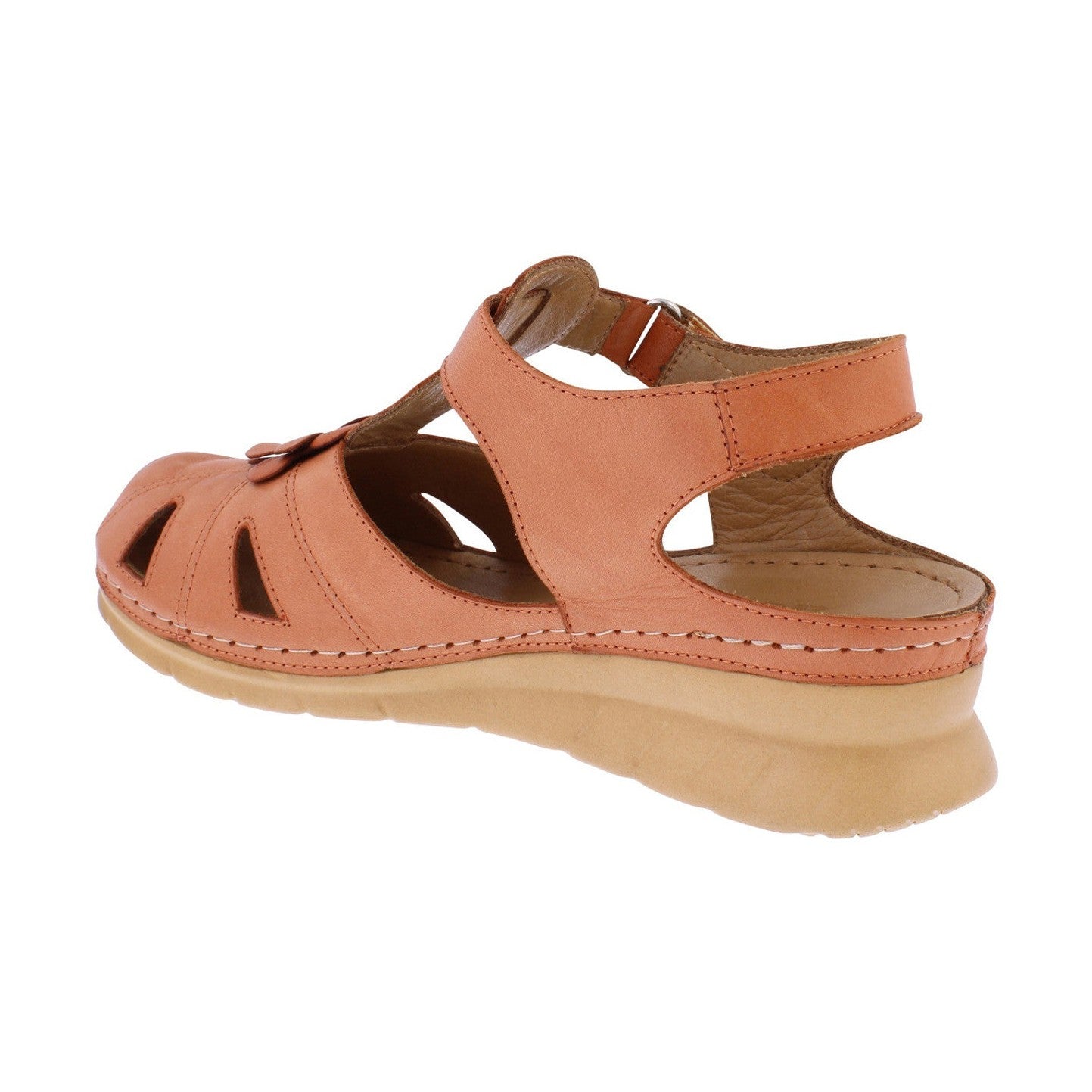 Adesso MEADOW Rust Closed Toe Soft Leather Sandal