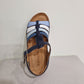 Adesso Neri OCEAN Blue Multi Soft Leather T Bar Wedge Sandal A8274