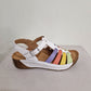 Adesso Neri RAINBOW Soft Leather T Bar Wedge Sandal A8273