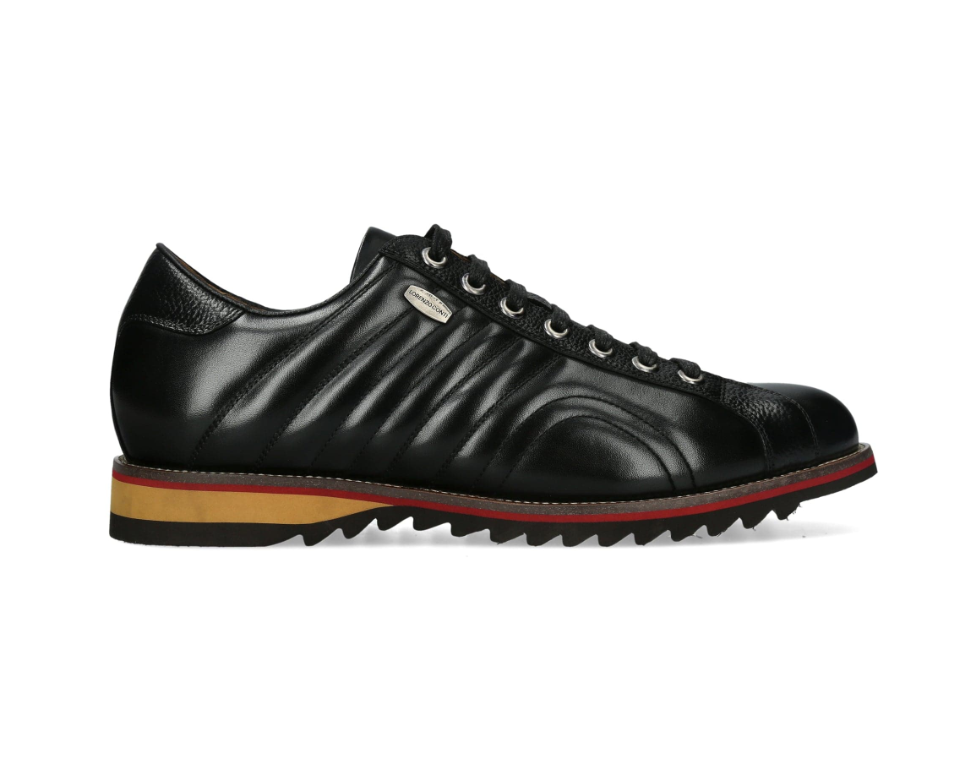 Enzo Vita Achille 11 NOIR Black Leather Fashion Trainer