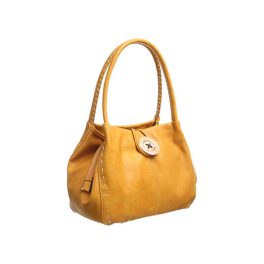 Bessie London Classic Button Bag YELLOW BW446