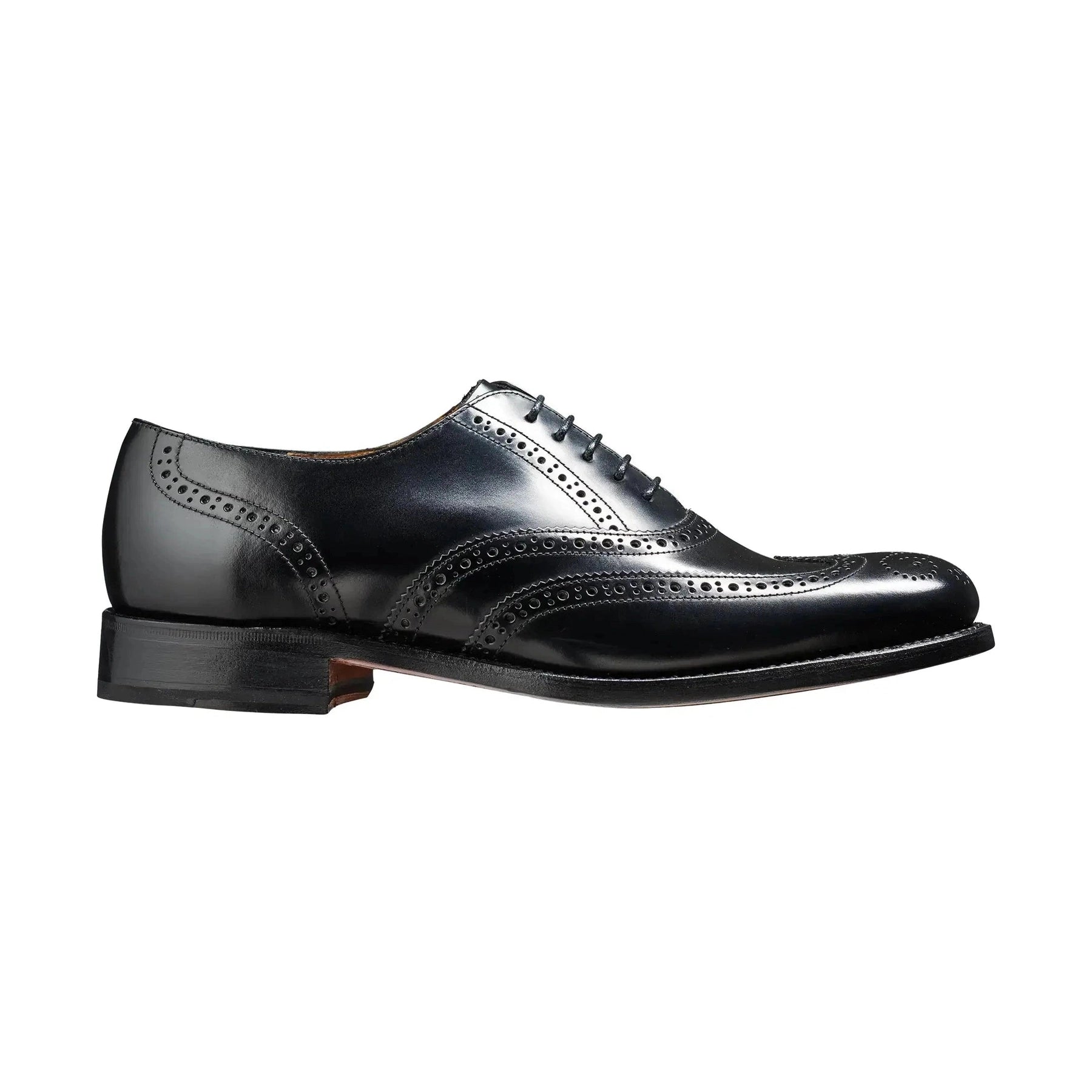 Barker BROGUE SHOE Glasgow BLACK HI SHINE Leather