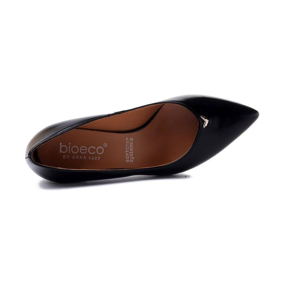 Bioeco 6508 BLACK Patent Leather Court Shoes 6508-1974