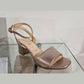 Bioeco Beige Pearl / Clutch bag to match 3942 Sandals B002-2244 metal