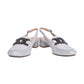 Bioeco Occasion Wear 3963 SILVER Sling Back Block Heel Occasion Shoe 3963-2103