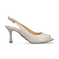 Bioeco Occasion Wear 4180 Sling Back Slim Heel Occasion Shoe PEARL 4180-2380-1315