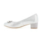 Bioeco Occasion Wear 6415 SILVER Wide Fitting Dress Court Shoe 6415-2103