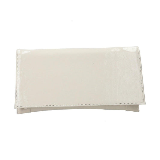 Bioeco Occasion Wear B002 LIGHT BEIGE PATENT Leather Clutch / Shoulder bag to Match 4079 shoes