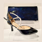 Bioeco Occasion Wear B002 NAVY PATENT Bag to Match 4216 and 4263 Shoes B002-2906