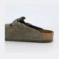 Birkenstock Boston Classic Clog thyme Green Suede
