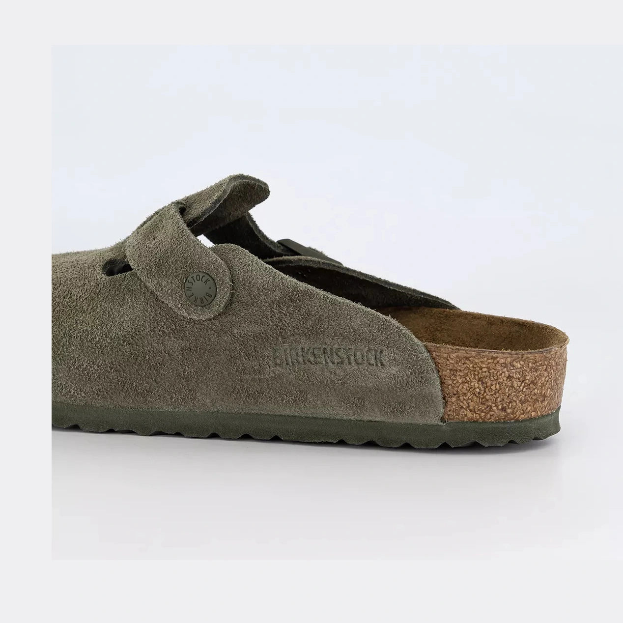 Birkenstock Boston Classic Clog thyme Green Suede