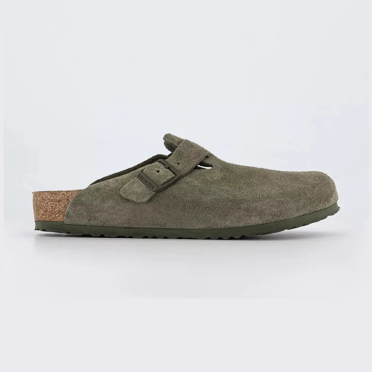 Birkenstock Boston Classic Clog thyme Green Suede