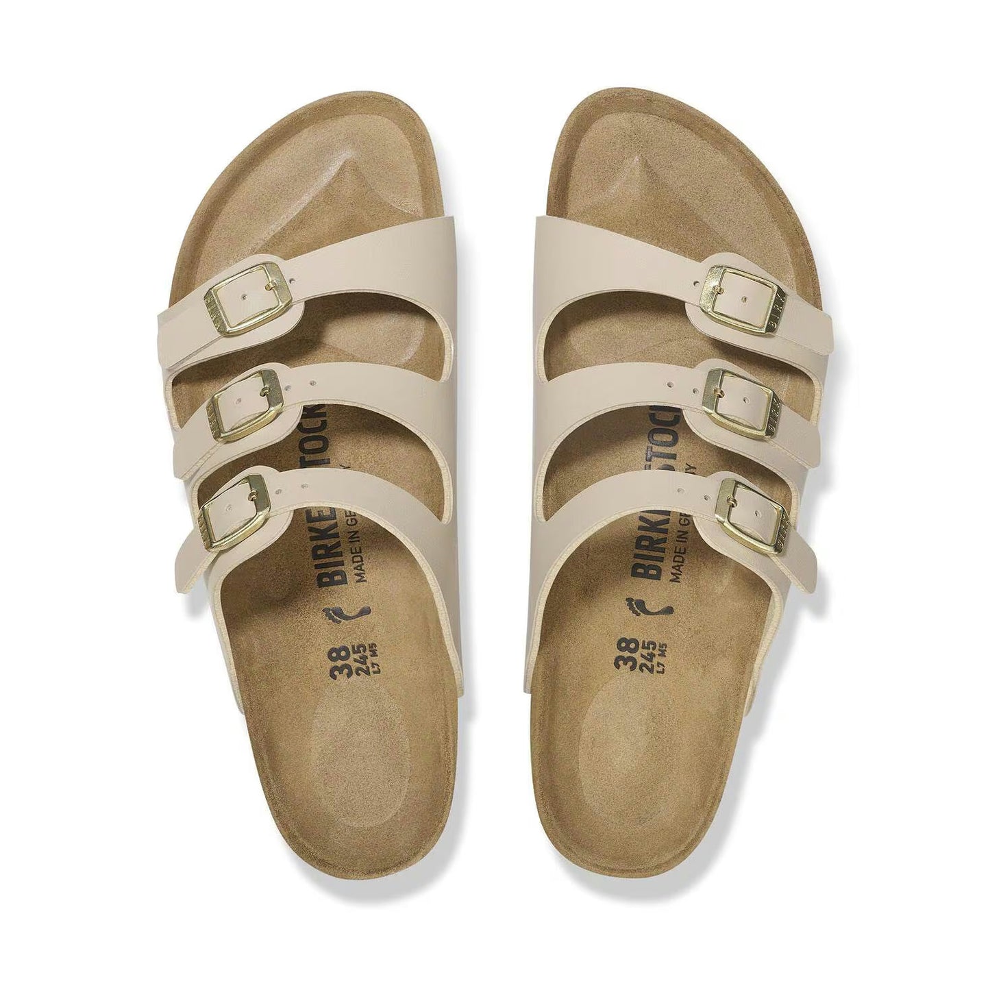 Birkenstock Florida Bf SANDCASTLE 3 Strap and Buckle Sandal Regular fit- 1029244