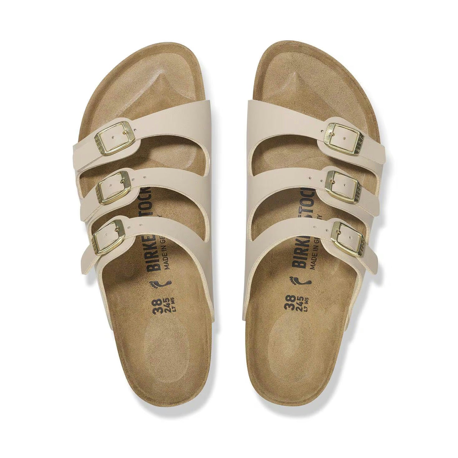 Birkenstock Florida Bf SANDCASTLE 3 Strap and Buckle Sandal Regular fit- 1029244