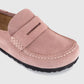 Birkenstock Naples Moccasin Slip On Wrapped Suede PINK CLAY Regular - 1031675