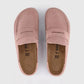 Birkenstock Naples Moccasin Slip On Wrapped Suede PINK CLAY Regular - 1031675