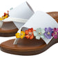 Lotus Toe-post sandal Carlotta WHITE ULP270