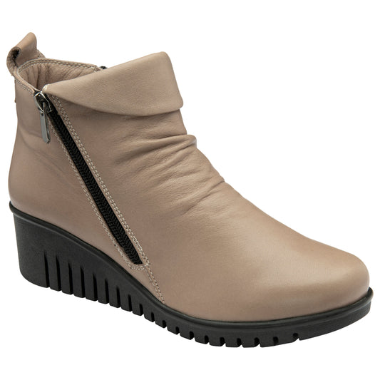 Lotus Ankle Boot in soft leather Cordelia CLAY CORDELIA