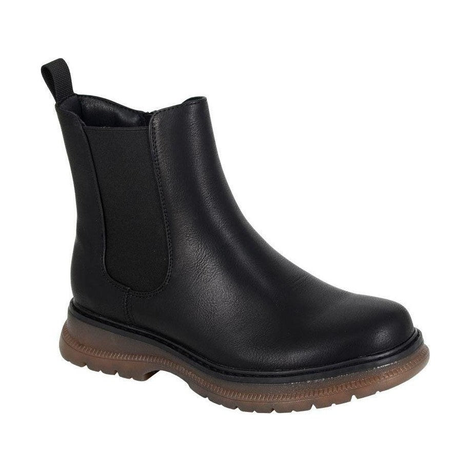 Cipriata Boot L052 Plain ankle boot with elastic gusset and zip BLACK L052A