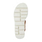Cipriata L221 BEIGE PATENT Elastcated Slip On sandal L221BCP
