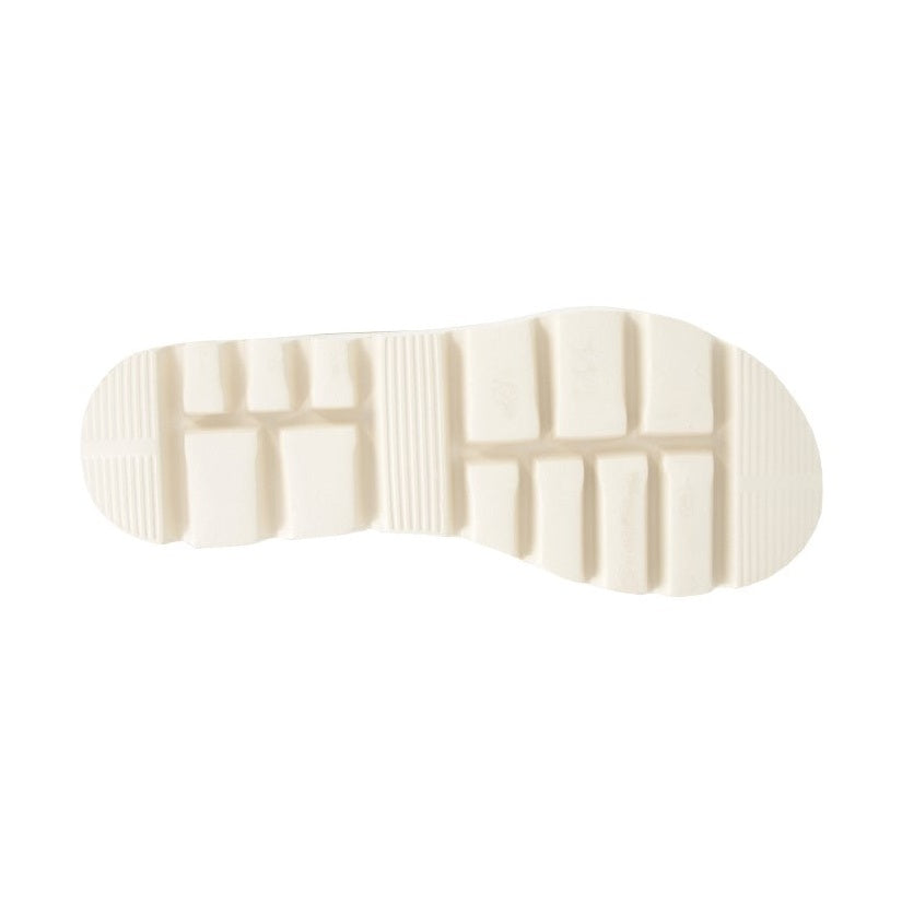 Cipriata L282 WHITE Twin Buckle Wedge Sandal