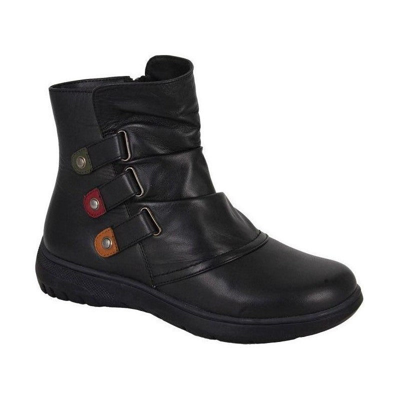 Cipriata L557 BLACK Soft Leather Zip ankle Boot L557A
