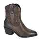 Cipriata L717 DARK BROWN Western Style Ankle Boot L717DB
