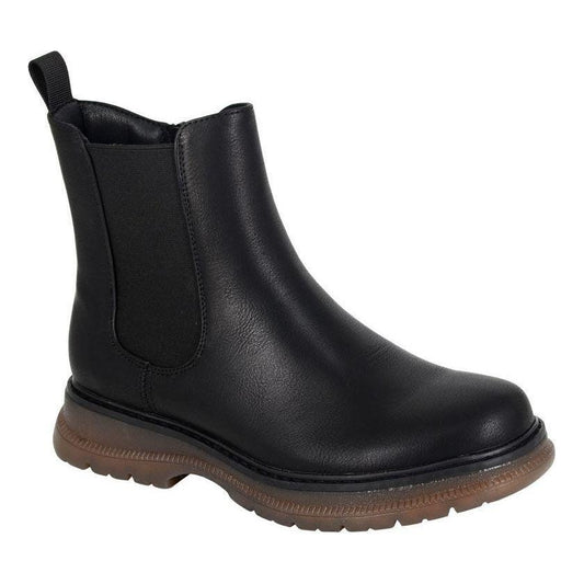 Cipriata Boot L052 Plain ankle boot with elastic gusset and zip BLACK L052A