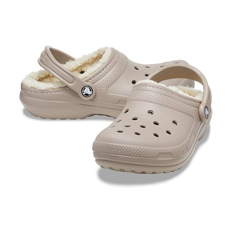Crocs 207010 BONE Lined Classic Clog 207010-2YB